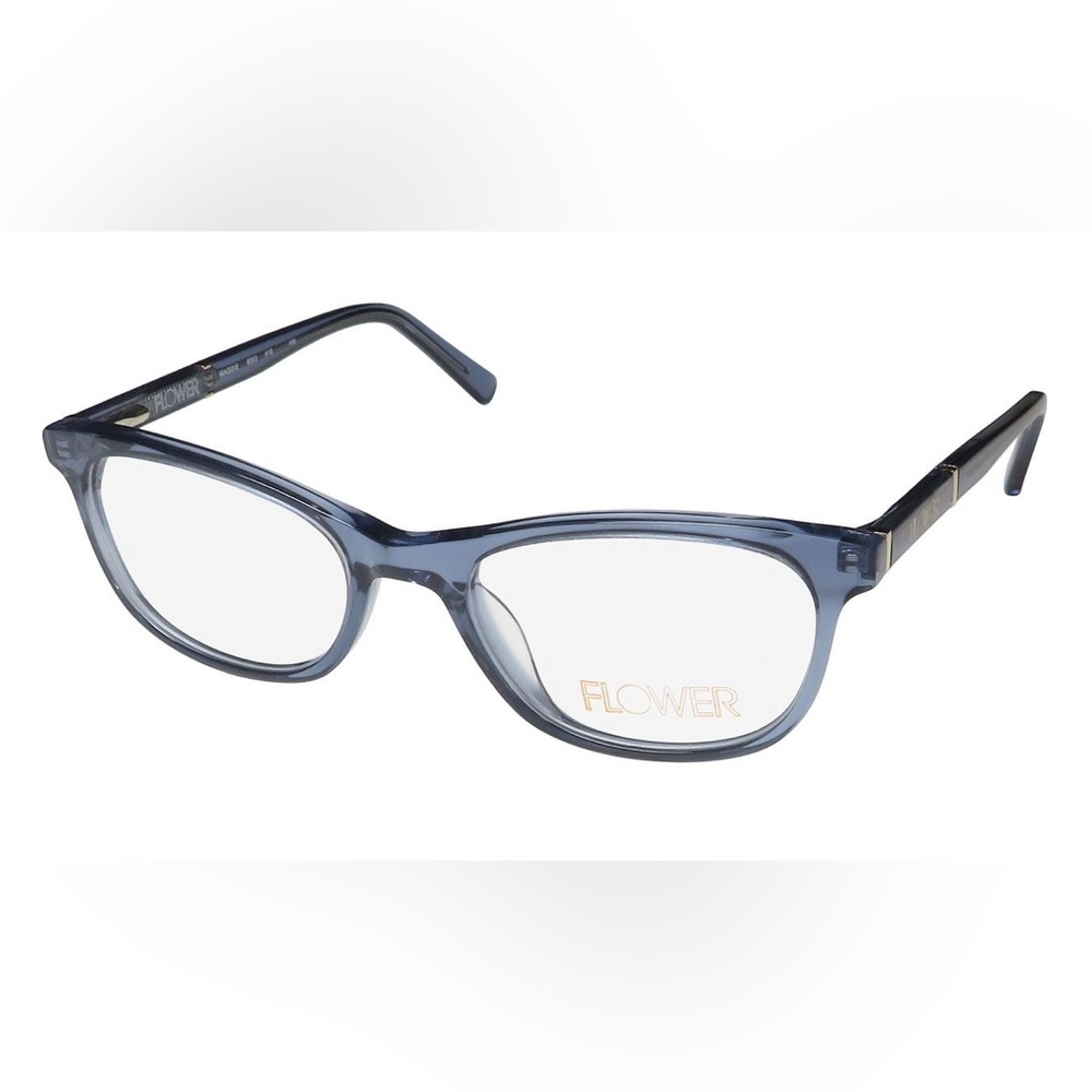 NWT Drew Barrymore FLOWER Rx’able Maggie Eyeglass Frames, Blue, 6003 416